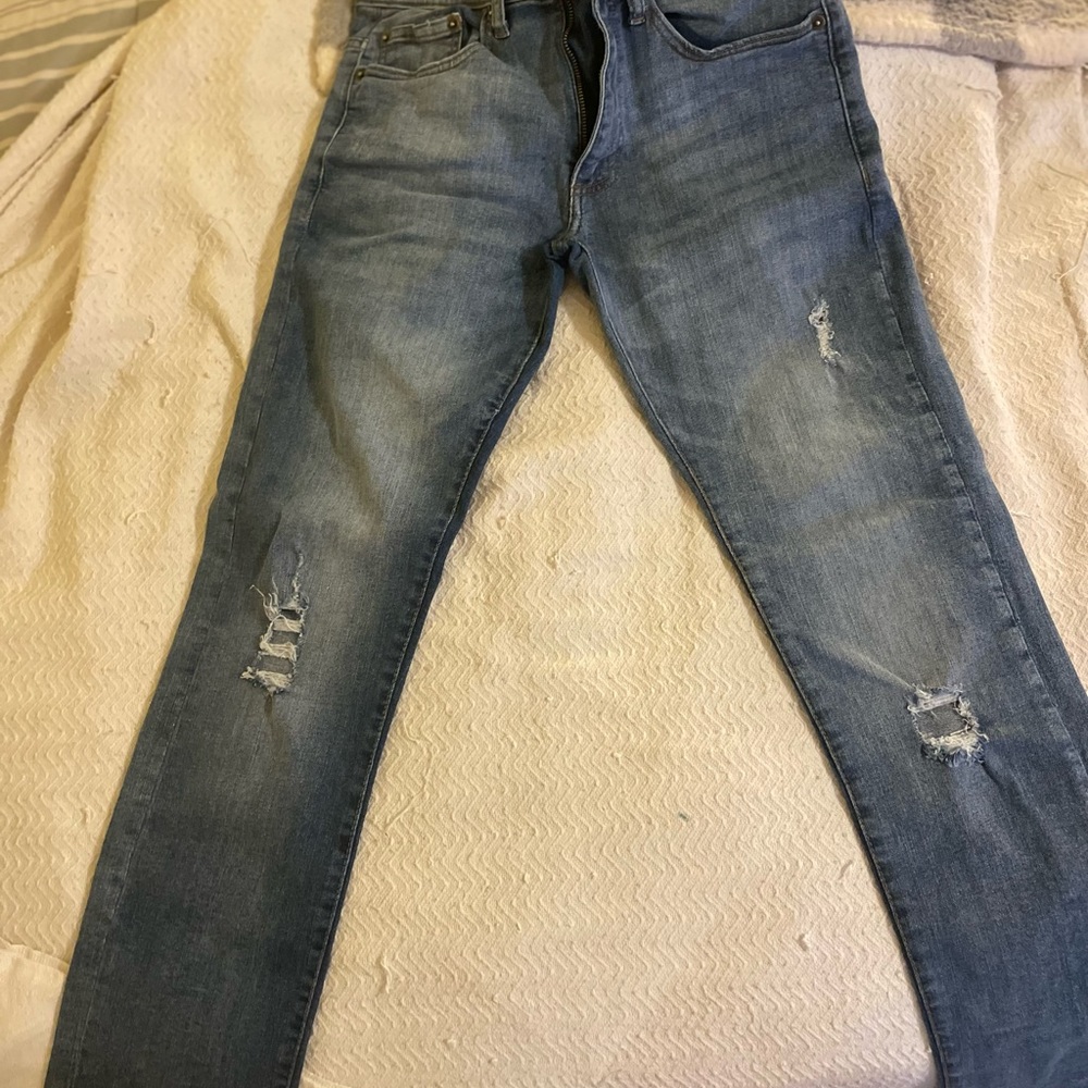 Boy blue jeans